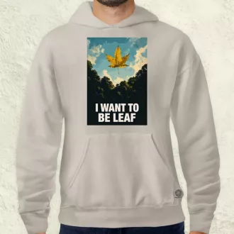 I Want To Be Leaf férfi pulóver