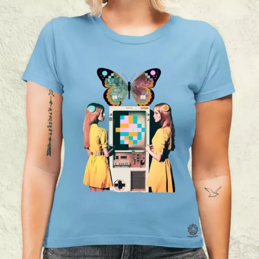 Számítástechnika születése szürrealista pop art v1 női póló