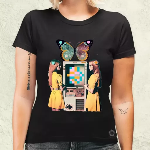 Számítástechnika születése szürrealista pop art v1 női póló