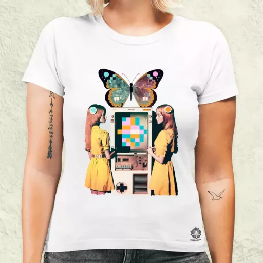 Számítástechnika születése szürrealista pop art v1 női póló