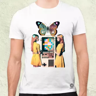   Számítástechnika születése szürrealista pop art v1 férfi póló