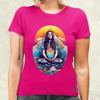 Hegyen meditálás v1 női póló