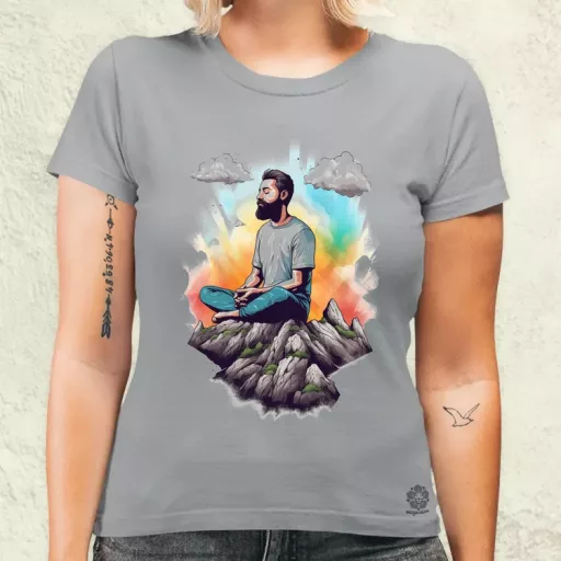 Hegyen meditálás v7 női póló