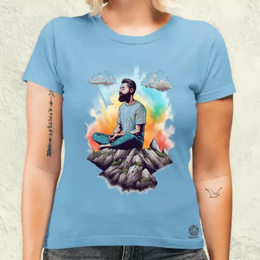 Hegyen meditálás v7 női póló