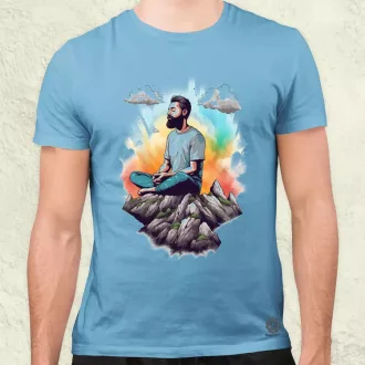 Hegyen meditálás v7 férfi póló