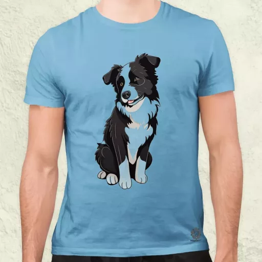 Border Collie v1 férfi póló