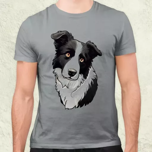 Border Collie v2 férfi póló