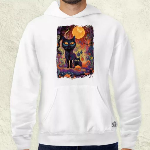 Pszichedelikus éteri macska álomkép v5 férfi pulóver