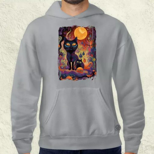 Pszichedelikus éteri macska álomkép v5 férfi pulóver