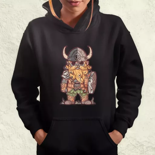 Színes viking vonalrajz női pulóver