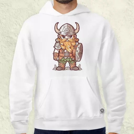 Színes viking vonalrajz férfi pulóver