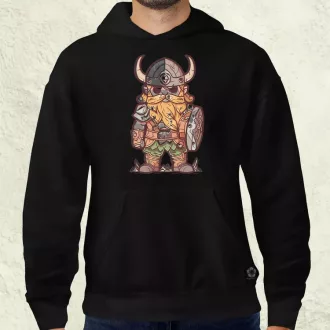 Színes viking vonalrajz férfi pulóver