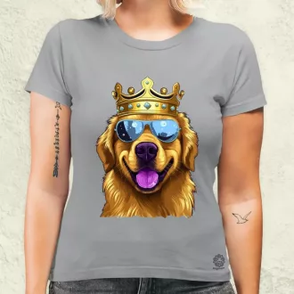 Király Golden Retriever v2 női póló