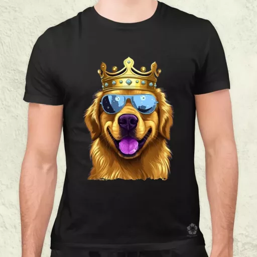 Király Golden Retriever v2 férfi póló