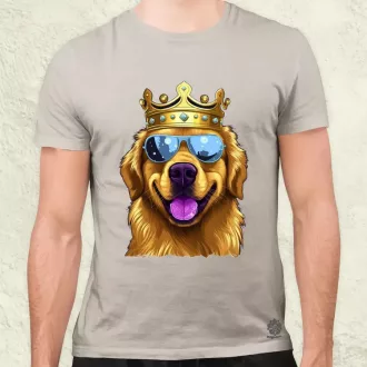 Király Golden Retriever v2 férfi póló