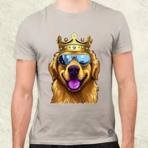 Király Golden Retriever v2 férfi póló