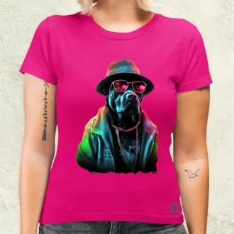Neon gengszter kutya női póló