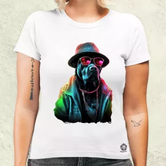 Neon gengszter kutya női póló