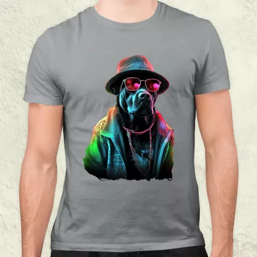 Neon gengszter kutya férfi póló