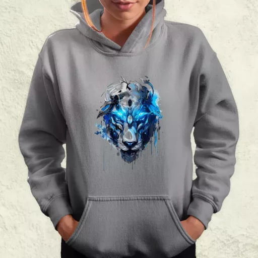 Oroszlán mecha fej v2 női pulóver
