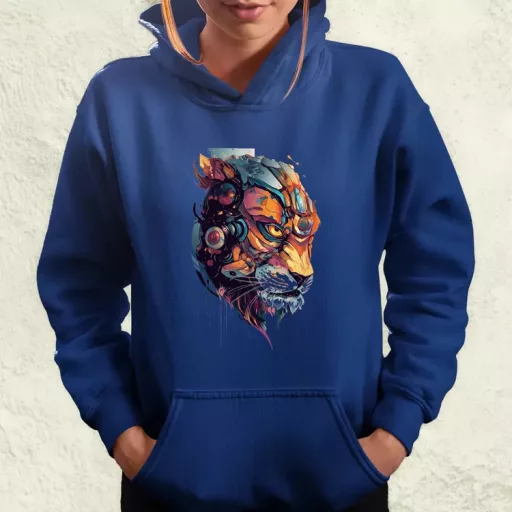 Oroszlán mecha fej v6 női pulóver