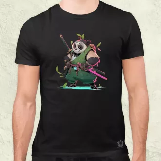 Chibi panda szamuráj v1 férfi póló