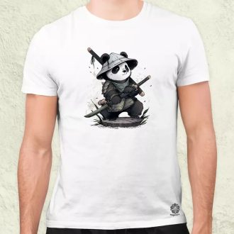 Chibi panda szamuráj v3 férfi póló