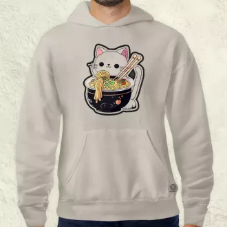 Kawaii rámen cica v3 férfi pulóver