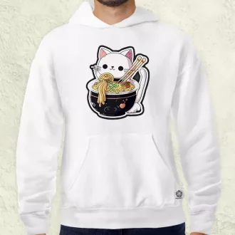 Kawaii rámen cica v3 férfi pulóver