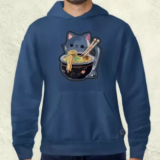 Kawaii rámen cica v3 férfi pulóver