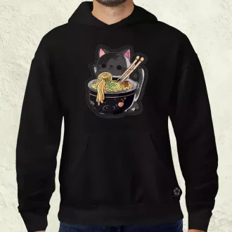 Kawaii rámen cica v3 férfi pulóver