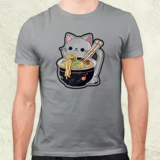 Kawaii rámen cica v3 férfi póló