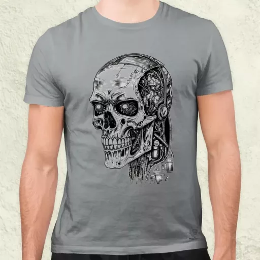 T-800 profil férfi póló