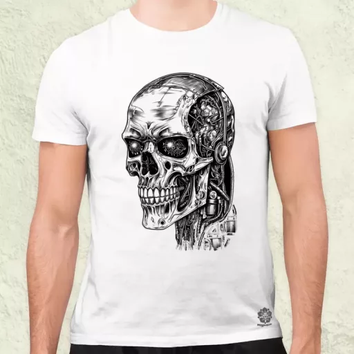 T-800 profil férfi póló