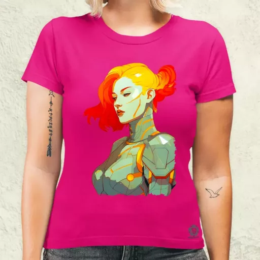 Pop art cyberpunk portré v11 női póló