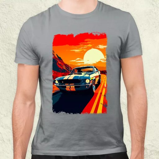 1969 Shelby GT500 retró utazás v1 férfi póló