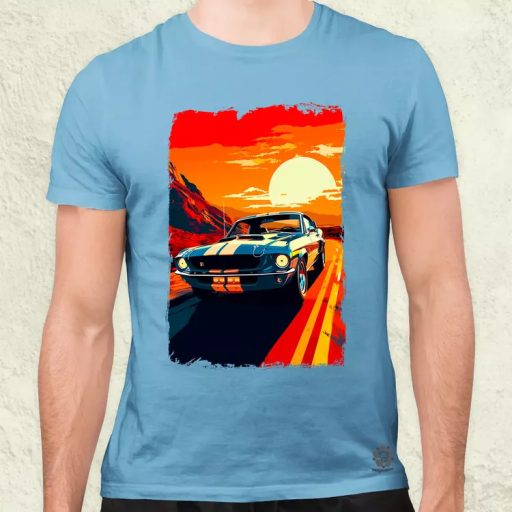1969 Shelby GT500 retró utazás v1 férfi póló