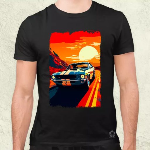 1969 Shelby GT500 retró utazás v1 férfi póló