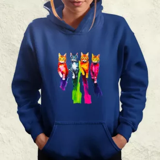Macskák úton v3 női pulóver