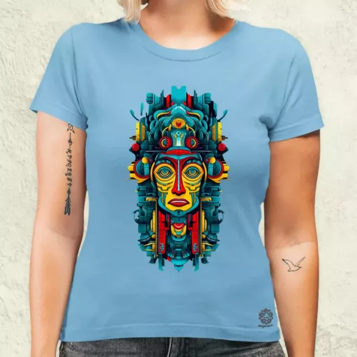 Pszichedelikus totem maszk v1 női póló