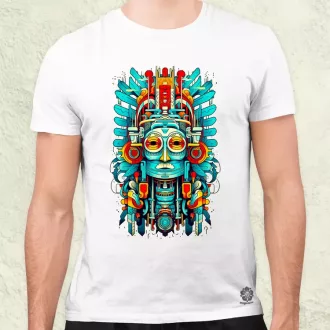 Pszichedelikus totem maszk v2 férfi póló