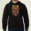 Pszichedelikus totem maszk v3 férfi pulóver