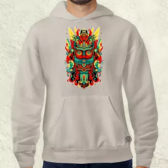 Pszichedelikus totem maszk v3 férfi pulóver
