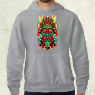 Pszichedelikus totem maszk v3 férfi pulóver