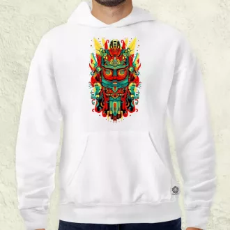 Pszichedelikus totem maszk v3 férfi pulóver