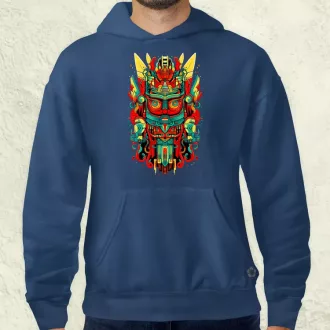 Pszichedelikus totem maszk v3 férfi pulóver