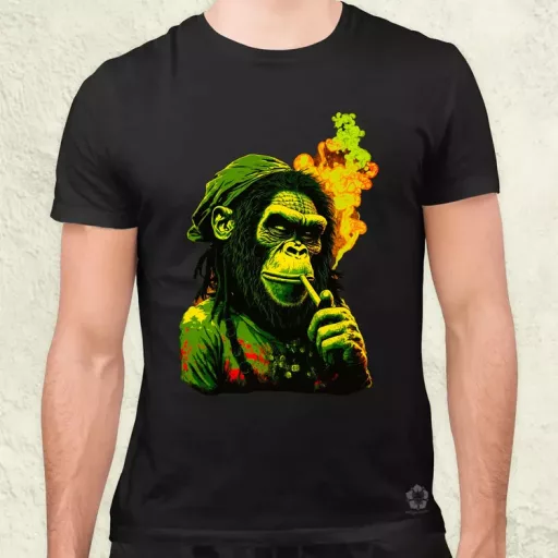 Reggae majom v2 férfi póló