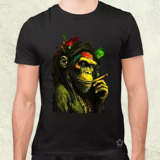 Reggae majom v3 férfi póló