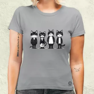 Macska Beatles v1 női póló