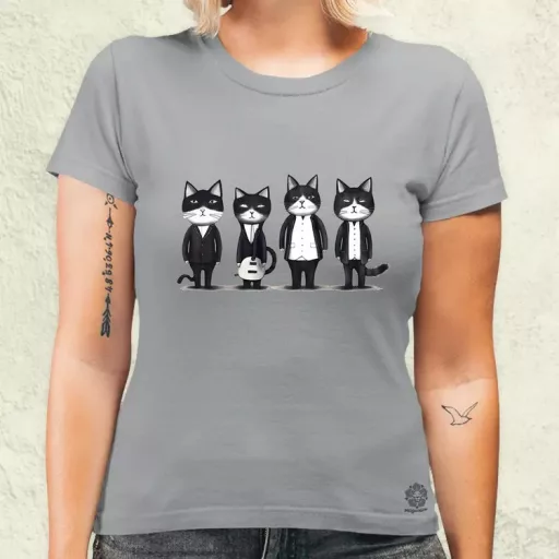 Macska Beatles v1 női póló